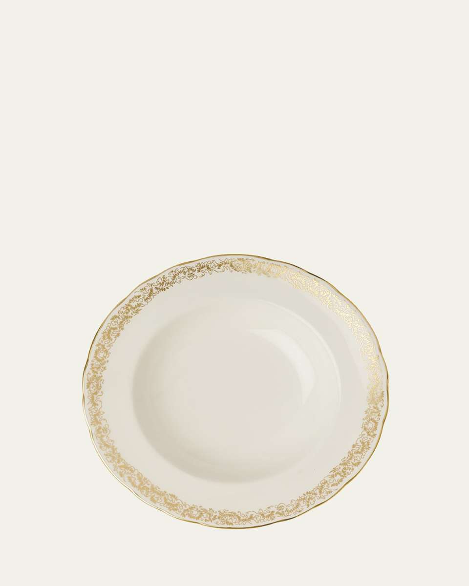 Aves Gold Narrow Rim Soup Bowl